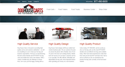 Desktop Screenshot of doghousecarts.com